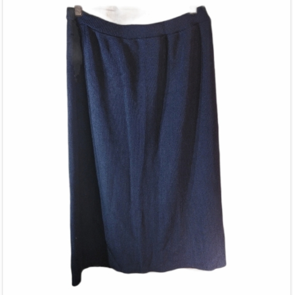 Vintage Size 16 Navy Skirt ILGWU Made In USA